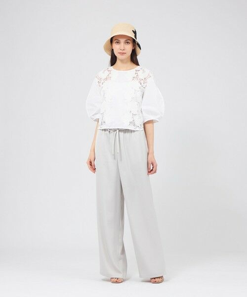 EPOCA / エポカ シャツ・ブラウス | カットレースコンビ タックスリーブブラウス | 詳細2