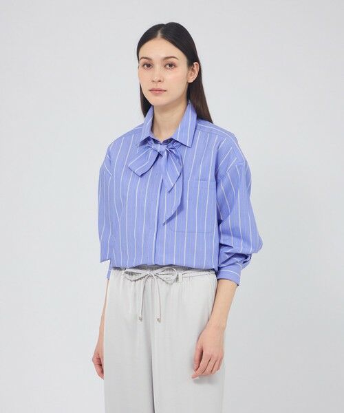 EPOCA / エポカ シャツ・ブラウス | カラーコットンストライプシャツ | 詳細1