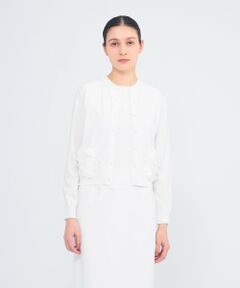 EPOCA / エポカ ニット・セーター | シルクシフォンコンビ ニットカーディガン