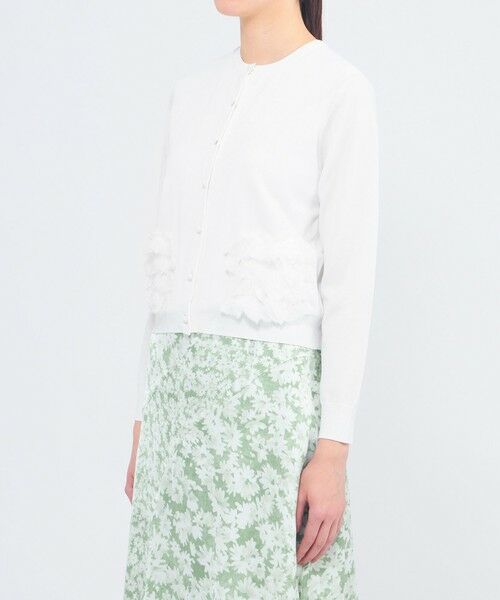 EPOCA / エポカ ニット・セーター | シルクシフォンコンビ ニットカーディガン | 詳細5