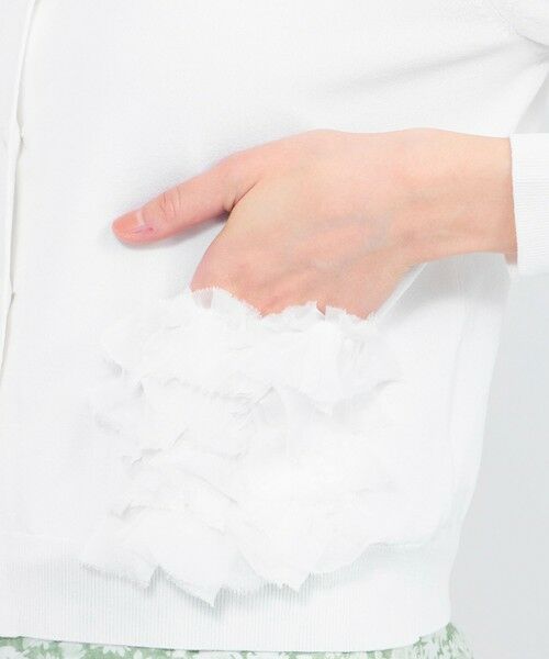 EPOCA / エポカ ニット・セーター | シルクシフォンコンビ ニットカーディガン | 詳細7