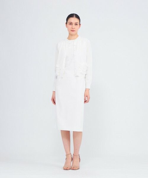 EPOCA / エポカ ニット・セーター | シルクシフォンコンビ ニットカーディガン | 詳細1