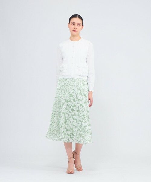 EPOCA / エポカ ニット・セーター | シルクシフォンコンビ ニットカーディガン | 詳細2