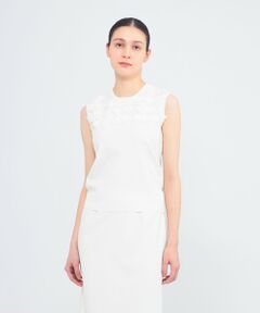 EPOCA / エポカ ニット・セーター | シルクシフォンコンビ ニットプルオーバー