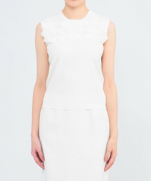 EPOCA / エポカ ニット・セーター | シルクシフォンコンビ ニットプルオーバー | 詳細4