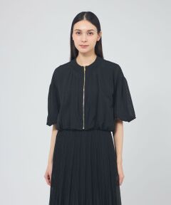 EPOCA / エポカ ニット・セーター | シアーコットンナイロン ショートニットブルゾン