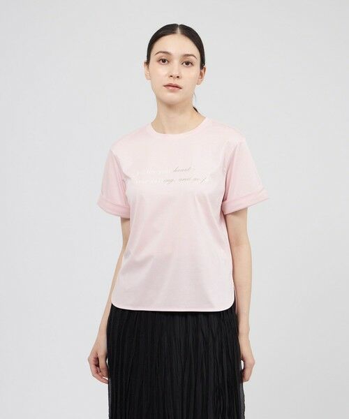 EPOCA / エポカ カットソー | シャイニーロゴTシャツ（ピンク3）