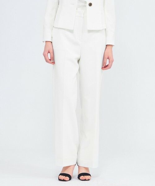 EPOCA / エポカ その他パンツ | ドライコンフォートツイル ストレートパンツ（ホワイト1）