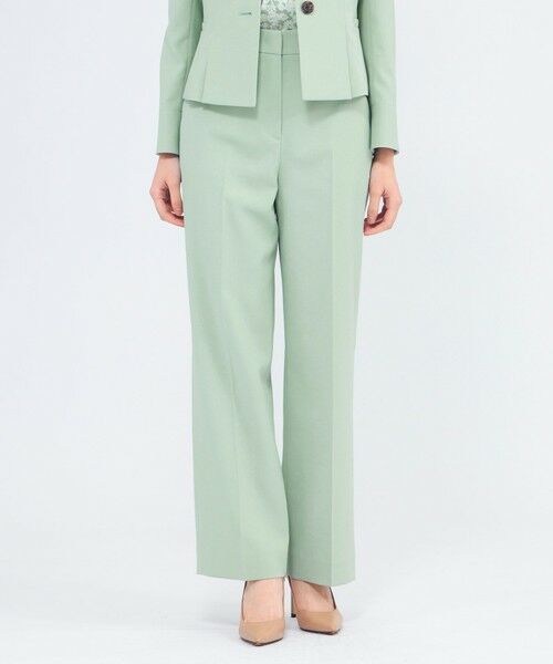 EPOCA / エポカ その他パンツ | ドライコンフォートツイル ストレートパンツ（グリーン3）