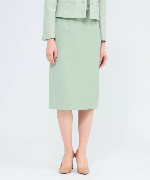 EPOCA / エポカ ロング・マキシ丈スカート | ドライコンフォートツイル タイトスカート（グリーン3）