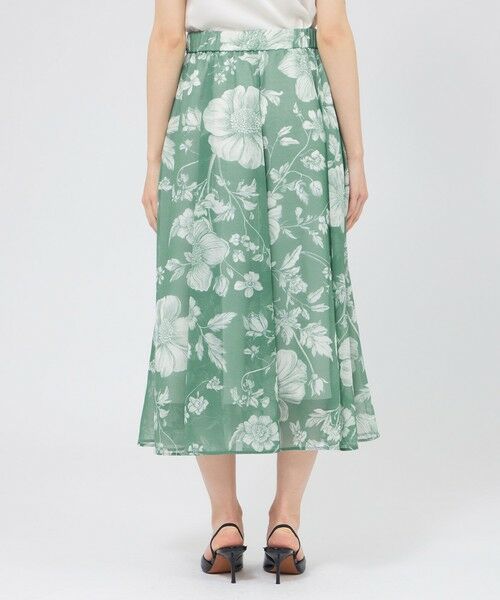 EPOCA / エポカ ロング・マキシ丈スカート | シアーフローラルプリント フレアスカート | 詳細6