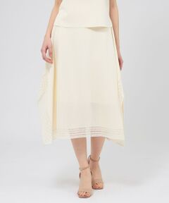 EPOCA / エポカ ロング・マキシ丈スカート | コイルレースコンビニット イレギュラーヘムスカート