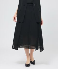 EPOCA / エポカ ロング・マキシ丈スカート | コイルレースコンビニット イレギュラーヘムスカート