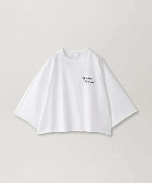 EPOCA / エポカ カットソー | 【SACRA】ロゴクロップドカットソー《WEB＆EPOCA THE SHOP店舗限定》（ホワイト1）