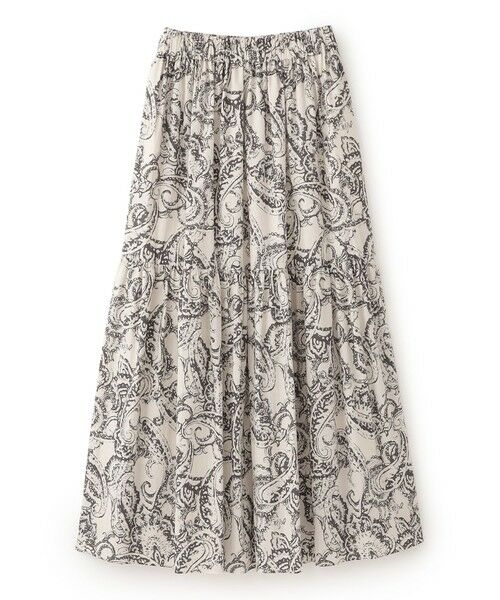 EPOCA / エポカ ロング・マキシ丈スカート | 【SACRA】ペイズリー柄スカート《WEB＆EPOCA THE SHOP店舗限定》（オフホワイト1）