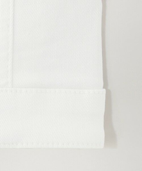 EPOCA / エポカ ノーカラージャケット | 【EPOCA STORIA】ノーカラーデニムジャケット(ホワイト)《WEB＆EPOCA THE SHOP店舗限定》 | 詳細4