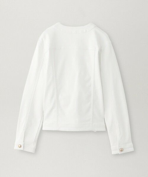 EPOCA / エポカ ノーカラージャケット | 【EPOCA STORIA】ノーカラーデニムジャケット(ホワイト)《WEB＆EPOCA THE SHOP店舗限定》 | 詳細1