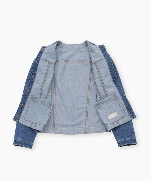 EPOCA / エポカ ノーカラージャケット | 【EPOCA STORIA】ノーカラーデニムジャケット(インディゴ)《WEB＆EPOCA THE SHOP店舗限定》 | 詳細7