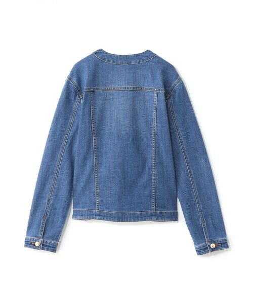 EPOCA / エポカ ノーカラージャケット | 【EPOCA STORIA】ノーカラーデニムジャケット(インディゴ)《WEB＆EPOCA THE SHOP店舗限定》 | 詳細1