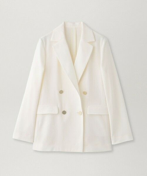 EPOCA / エポカ ノーカラージャケット | 【EPOCA STORIA】バイオツイルジャケット《WEB＆EPOCA THE SHOP店舗限定》（ホワイト1）