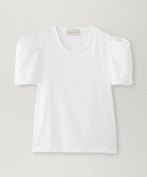 EPOCA / エポカ カットソー | 【EPOCA STORIA】タフタコンビカットソー《WEB＆EPOCA THE SHOP店舗限定》（ホワイト1）