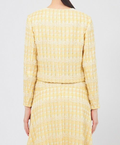 EPOCA / エポカ ノーカラージャケット | シアーライトツイード | 詳細6