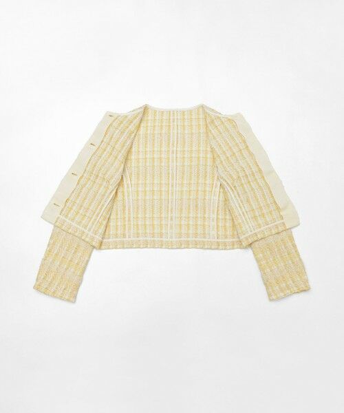 EPOCA / エポカ ノーカラージャケット | シアーライトツイード | 詳細9