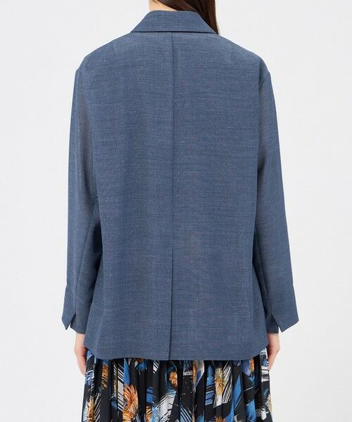 EPOCA / エポカ ノーカラージャケット | ラミーデニム テーラードジャケット | 詳細5