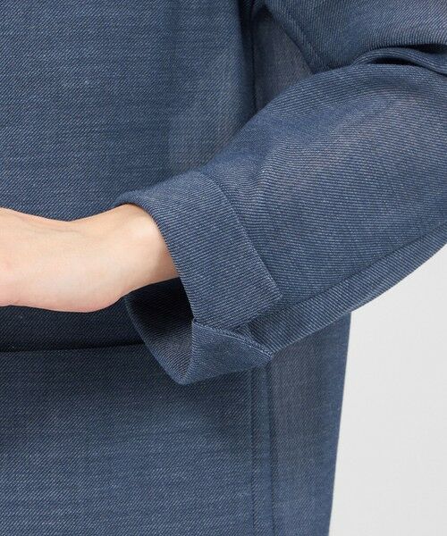 EPOCA / エポカ ノーカラージャケット | ラミーデニム テーラードジャケット | 詳細6