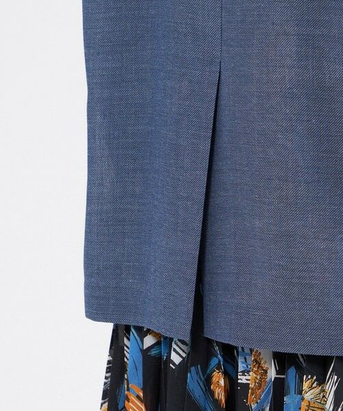 EPOCA / エポカ ノーカラージャケット | ラミーデニム テーラードジャケット | 詳細8
