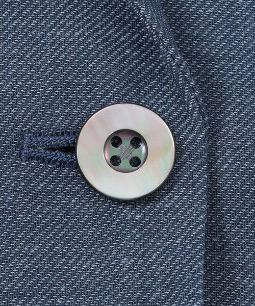 EPOCA / エポカ ノーカラージャケット | ラミーデニム テーラードジャケット | 詳細9