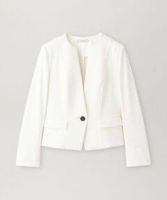 EPOCA / エポカ ノーカラージャケット | 【WEB＆一部店舗限定】 クリーンストレッチ ノーカラージャケット