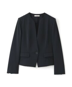 EPOCA / エポカ ノーカラージャケット | 【WEB＆一部店舗限定】 クリーンストレッチ ノーカラージャケット