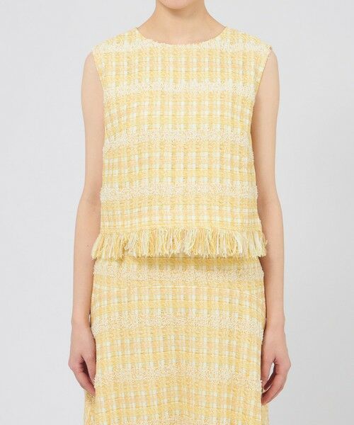 EPOCA / エポカ シャツ・ブラウス | シアーライトツイード ノースリーブブラウス | 詳細4