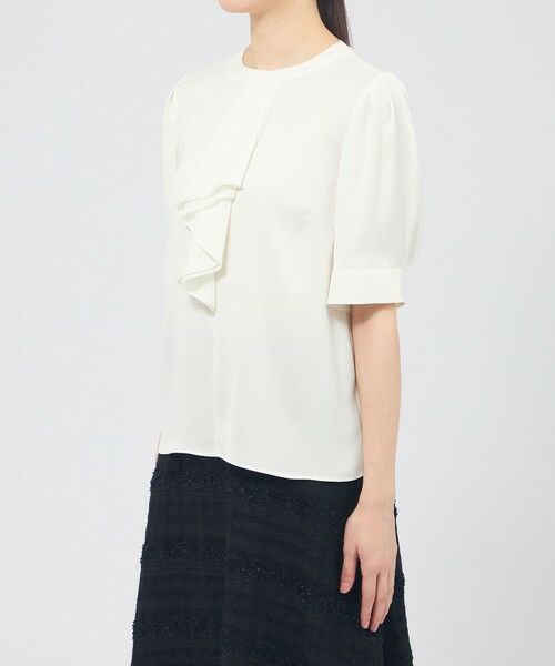 EPOCA / エポカ シャツ・ブラウス | バックサテンジョーゼット ラッフルブラウス | 詳細3