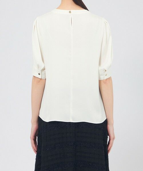 EPOCA / エポカ シャツ・ブラウス | バックサテンジョーゼット ラッフルブラウス | 詳細4