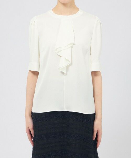 EPOCA / エポカ シャツ・ブラウス | バックサテンジョーゼット ラッフルブラウス | 詳細2