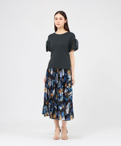 EPOCA / エポカ ニット・セーター | 【La maglia estate】 メッシュパフスリーブ ニットプルオーバー | 詳細3