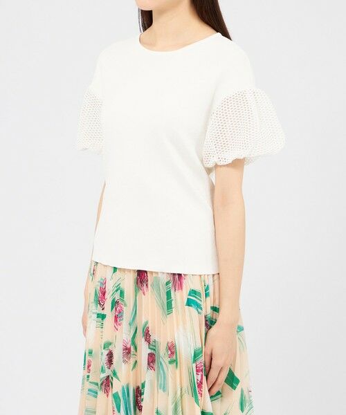 EPOCA / エポカ ニット・セーター | 【La maglia estate】 メッシュパフスリーブ ニットプルオーバー | 詳細6