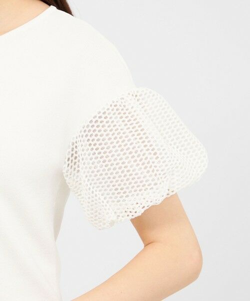 EPOCA / エポカ ニット・セーター | 【La maglia estate】 メッシュパフスリーブ ニットプルオーバー | 詳細8