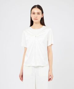 EPOCA / エポカ カットソー | サテンコンビジャージー デザインカットソー