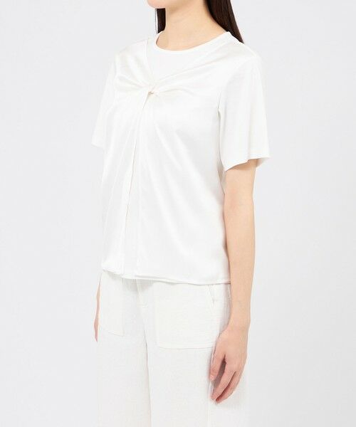 EPOCA / エポカ カットソー | サテンコンビジャージー デザインカットソー | 詳細4