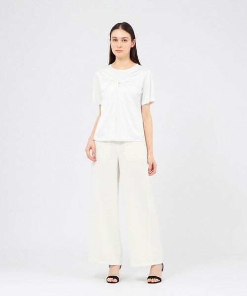 EPOCA / エポカ カットソー | サテンコンビジャージー デザインカットソー | 詳細1