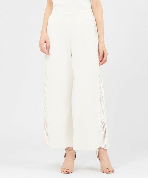 EPOCA / エポカ その他パンツ | 【La maglia estate】 ニットワイドパンツ（ホワイト1）