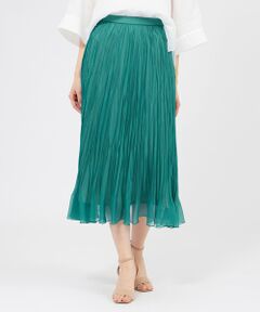 EPOCA / エポカ ロング・マキシ丈スカート | シアーオーガンジー プリーツスカート