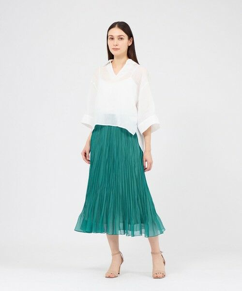 EPOCA / エポカ ロング・マキシ丈スカート | シアーオーガンジー プリーツスカート | 詳細4