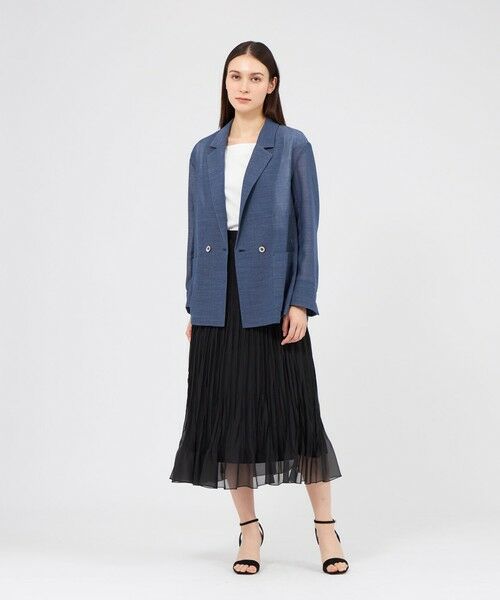 EPOCA / エポカ ロング・マキシ丈スカート | シアーオーガンジー プリーツスカート | 詳細2