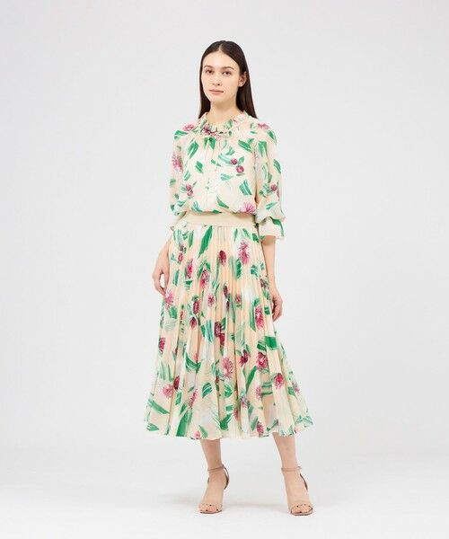 EPOCA / エポカ ロング・マキシ丈スカート | ペインティングベリス プリーツスカート | 詳細5