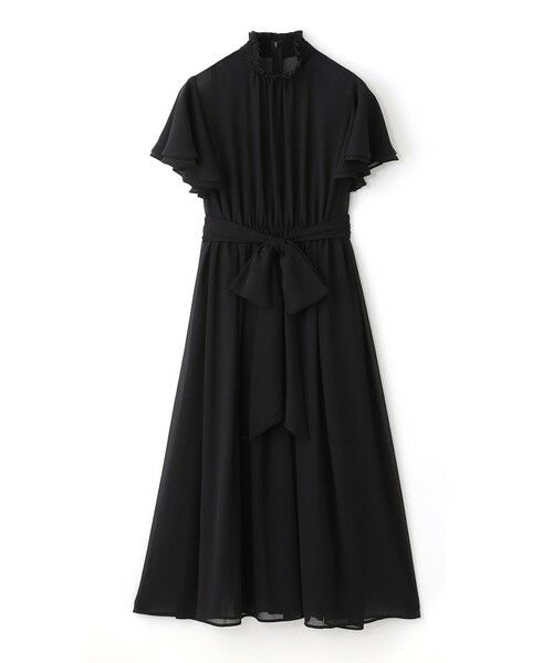 EPOCA / エポカ ロング・マキシ丈ワンピース | 【EPOCA STORIA】シフォンドレス《WEB＆EPOCA THE SHOP店舗限定》（ブラック1）