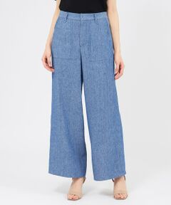 EPOCA / エポカ その他パンツ | リネンコットンデニム ワイドパンツ